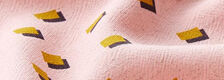 tissus en viscose rose